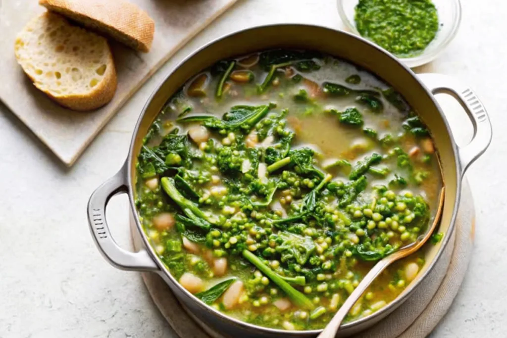 Spring Minestrone with Kale and Pasta