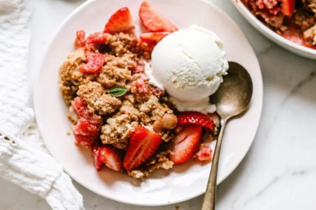 Strawberry Rhubarb Crisp