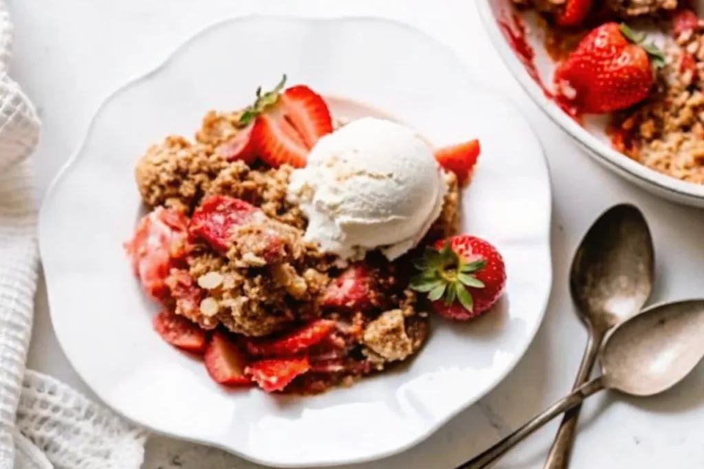 Strawberry Rhubarb Crisp