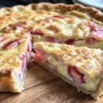 Strawberry Rhubarb Custard Pie