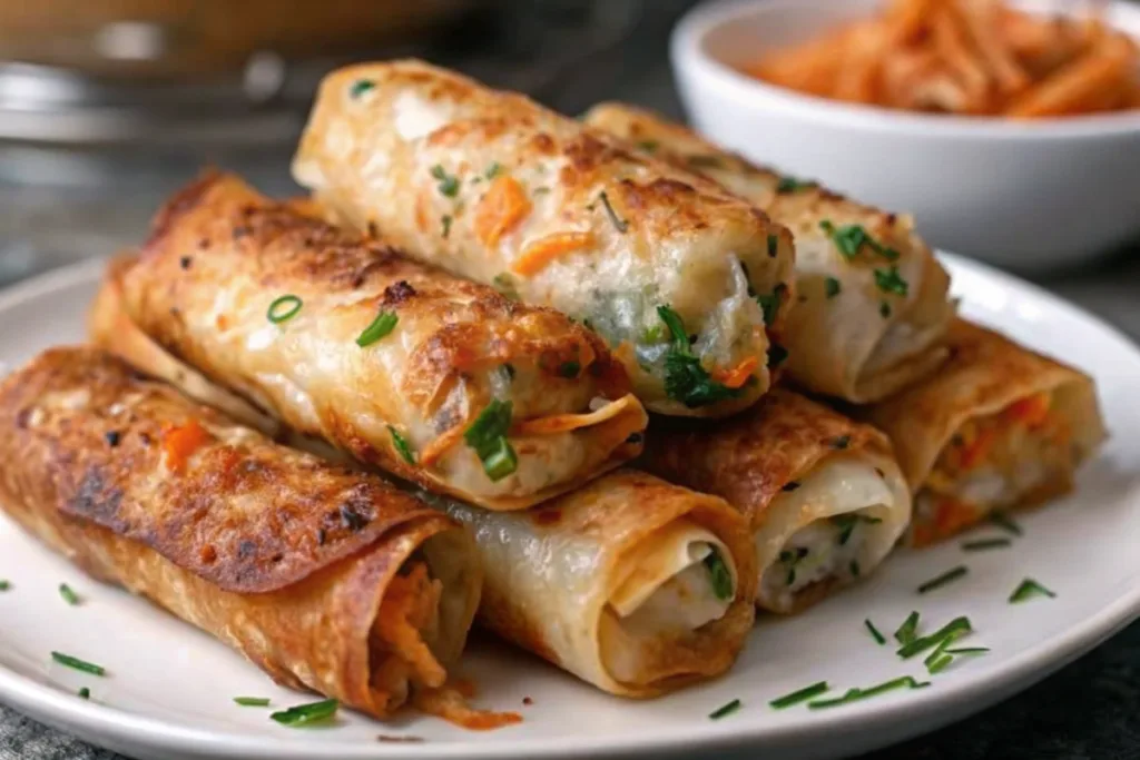 Zucchini Cottage Cheese Spring Rolls
