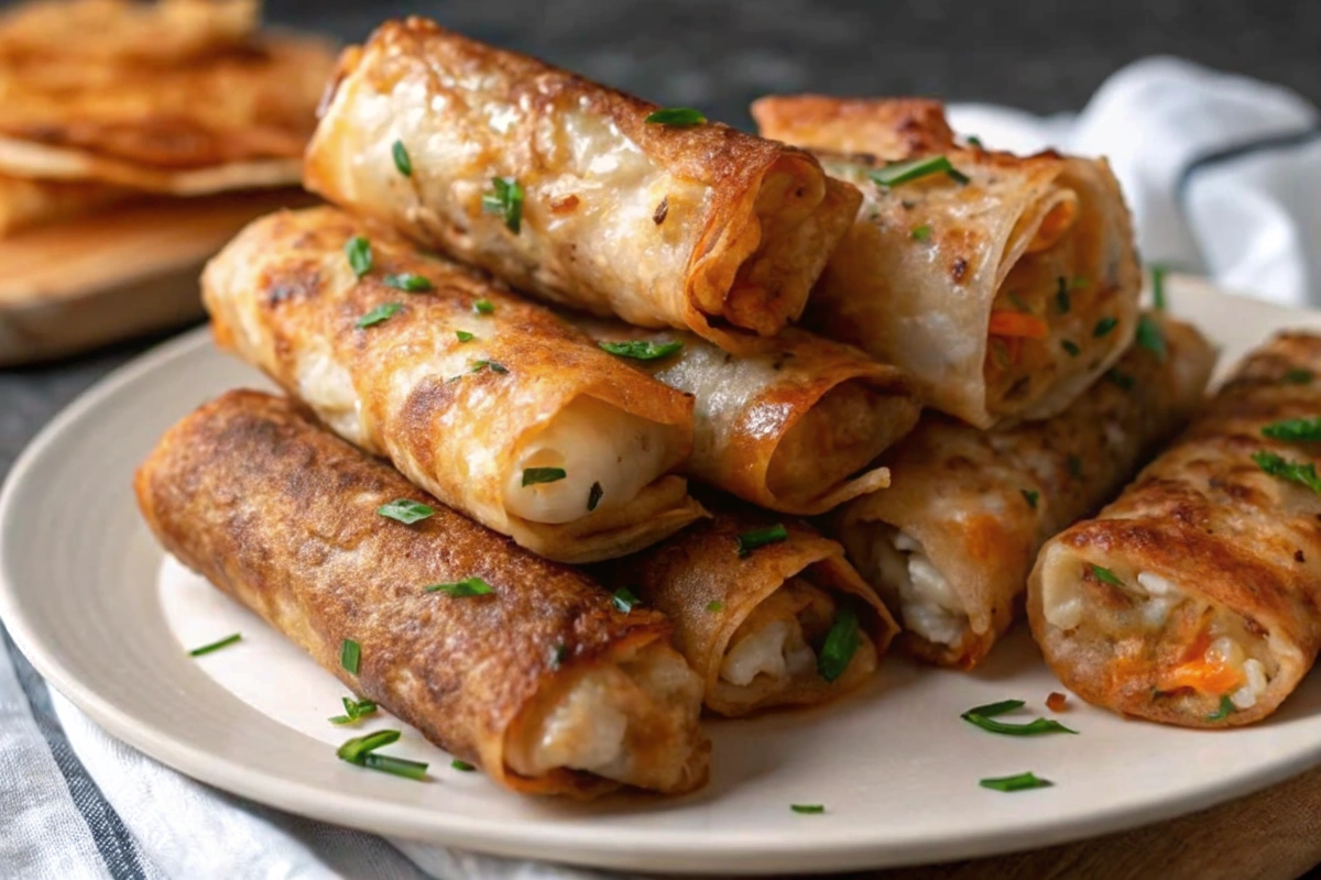Zucchini Cottage Cheese Spring Rolls