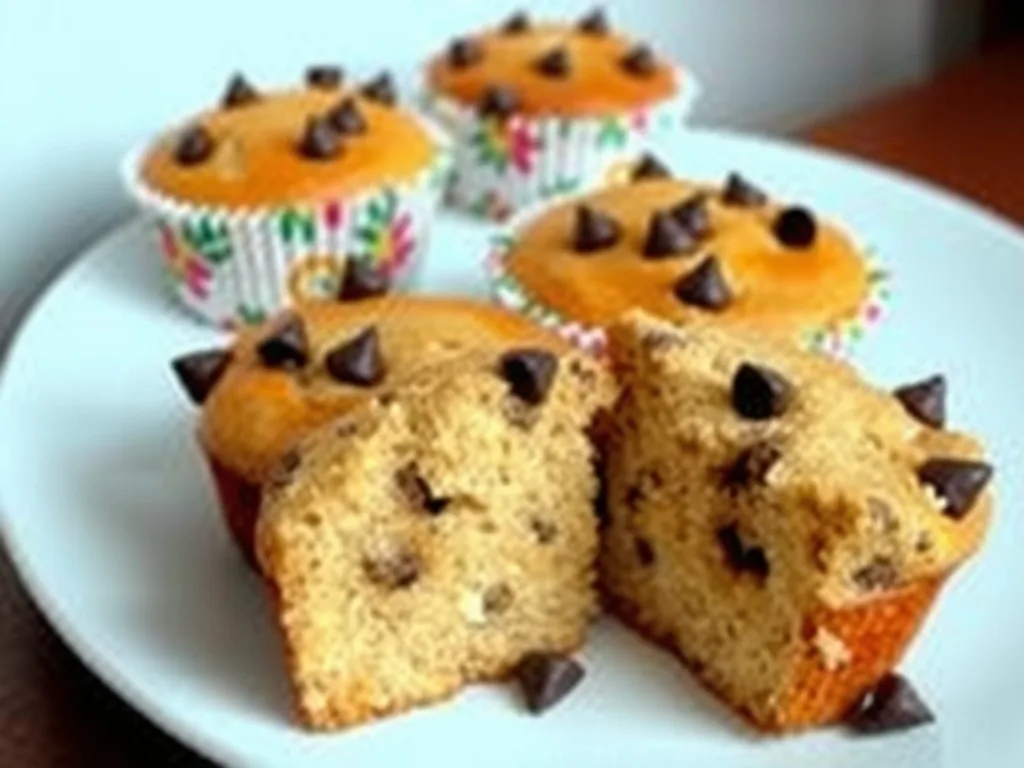 Banana Bread Muffins with Chocolate Chips