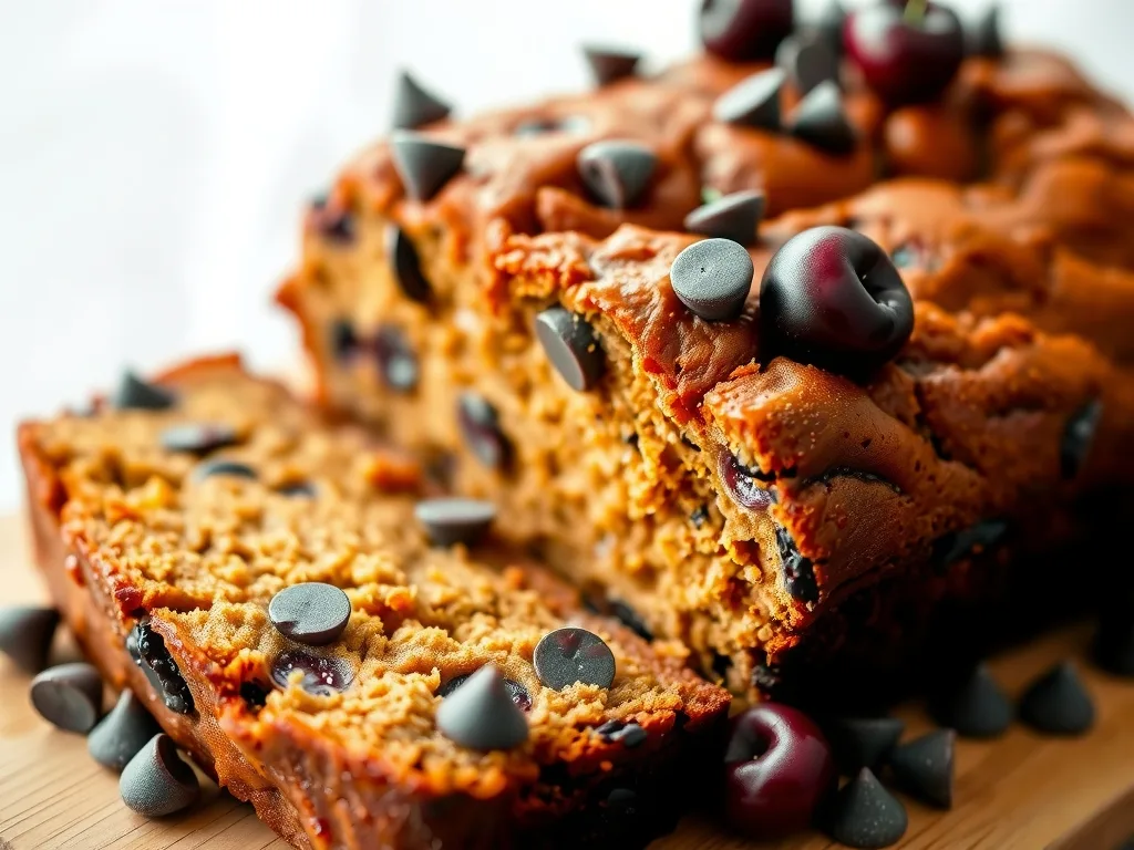 Banana Bread with Cherries and Chocolate Chips