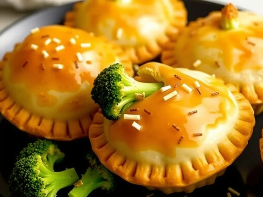 Broccoli Chicken and Cheddar Hand Pies