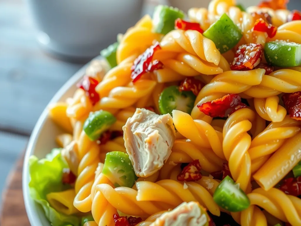 Chicken Caesar Pasta Salad Recipe