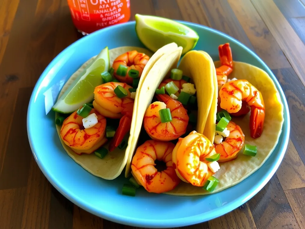 Cinco De Mayo Spicy Shrimp Tacos Recipe