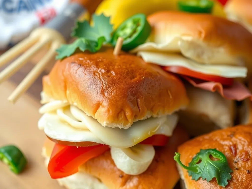 Cold Italian Sliders On Hawaiian Rolls