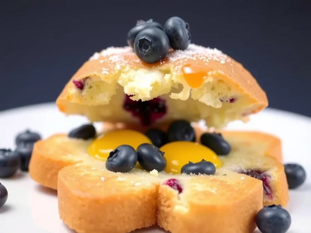 Cottage Cheese Blueberry Cloud Bread