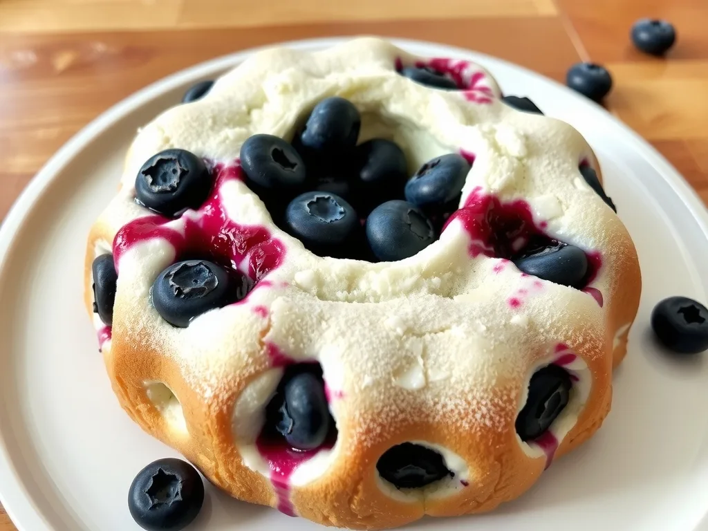 Cottage Cheese Blueberry Cloud Bread