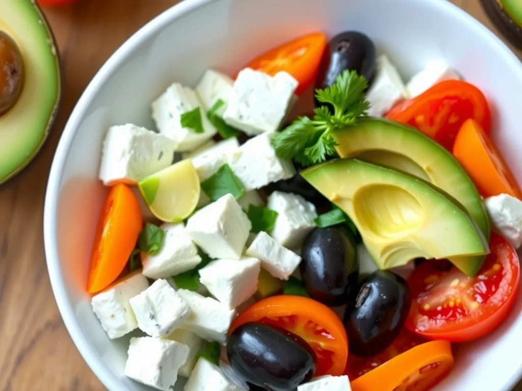 Greek Salad Cottage Cheese Bowl