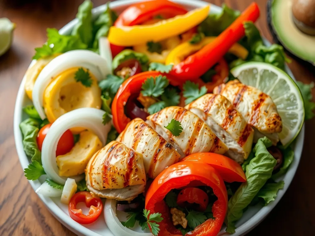 Grilled Chicken Fajita Salad