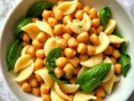 Lemon Herb Pasta Salad with Marinated Chickpeas