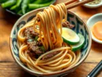 Miso-Ginger Ground Beef Noodles