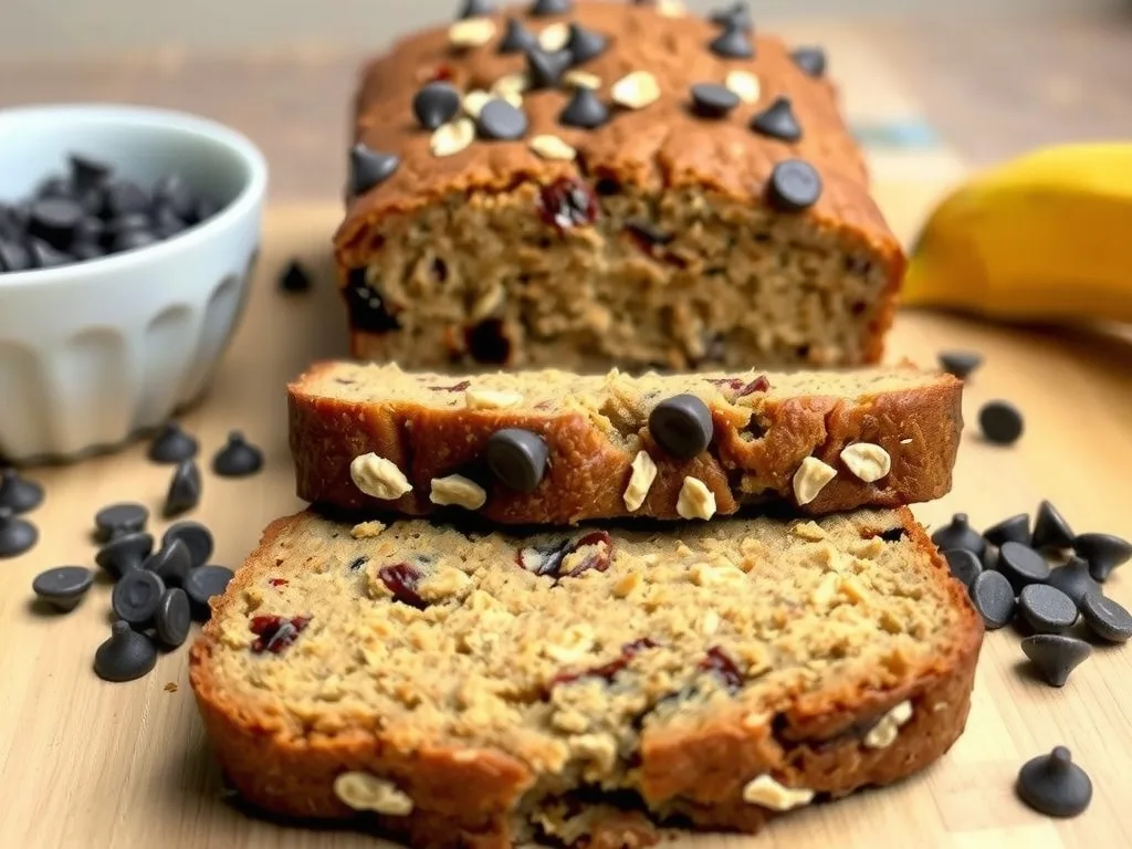 Oatmeal Chocolate Chip Banana Bread