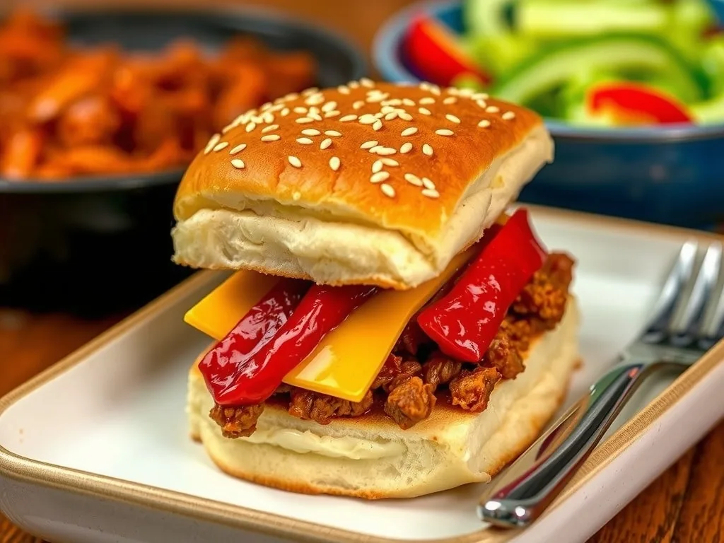 Sloppy Joe Sliders On Hawaiian Rolls