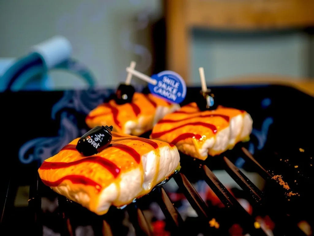 Sticky Grilled Salmon