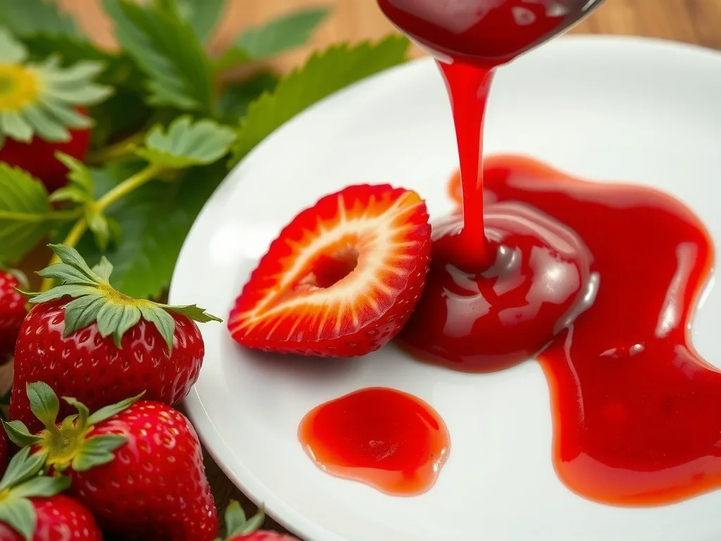 Strawberry Reduction Sauce