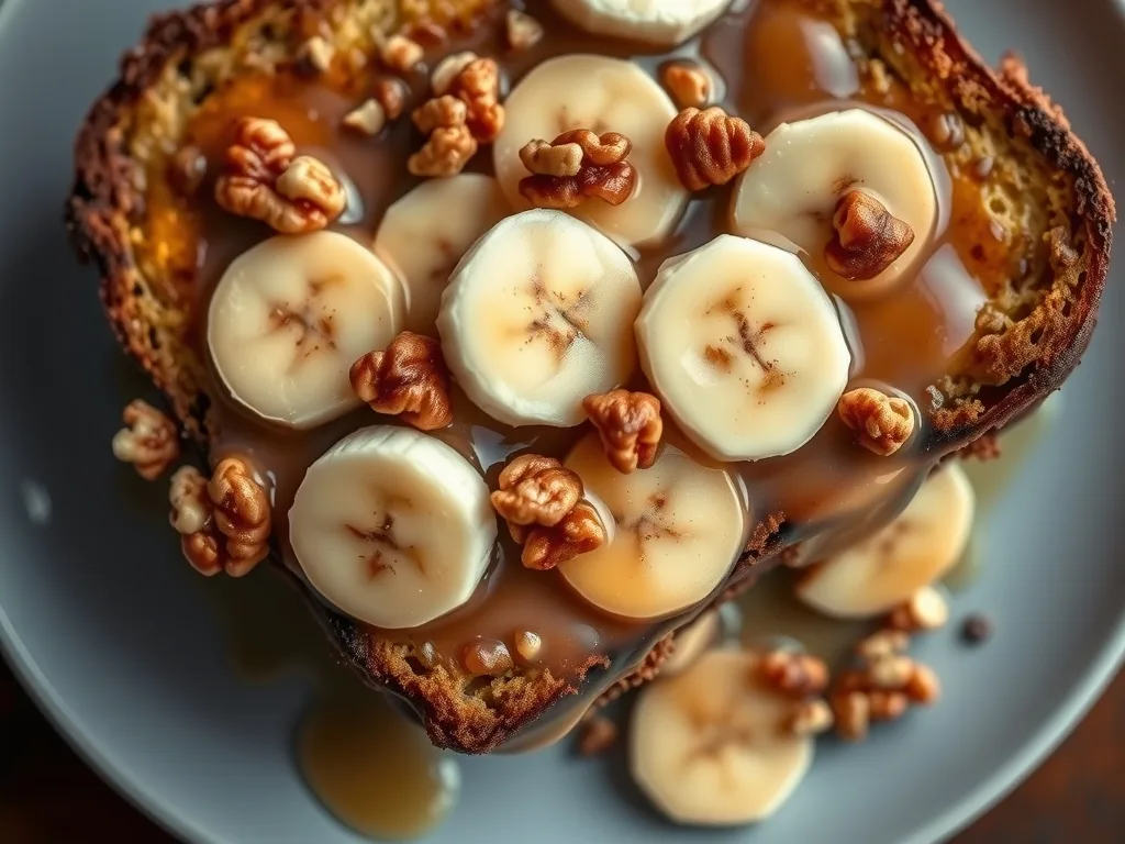 Bananas Foster Banana Bread French Toast