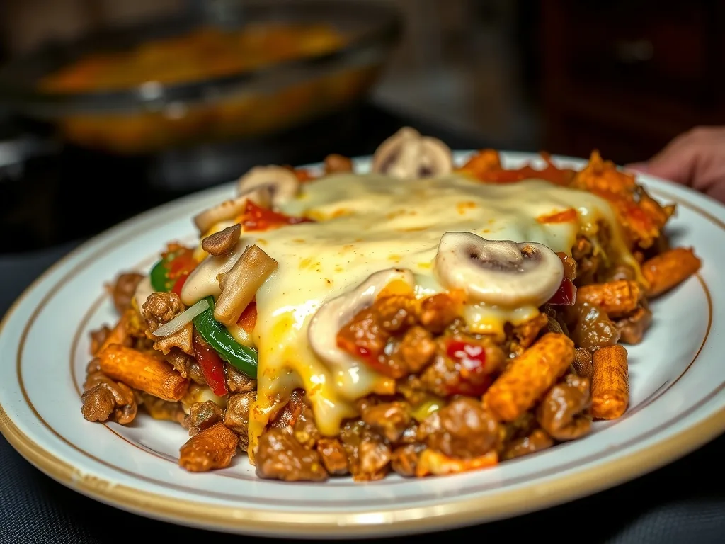 Best Philly Cheesesteak Casserole Recipe with Ground Beef