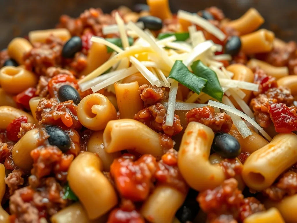 Chili Mac With Ground Beef Recipe