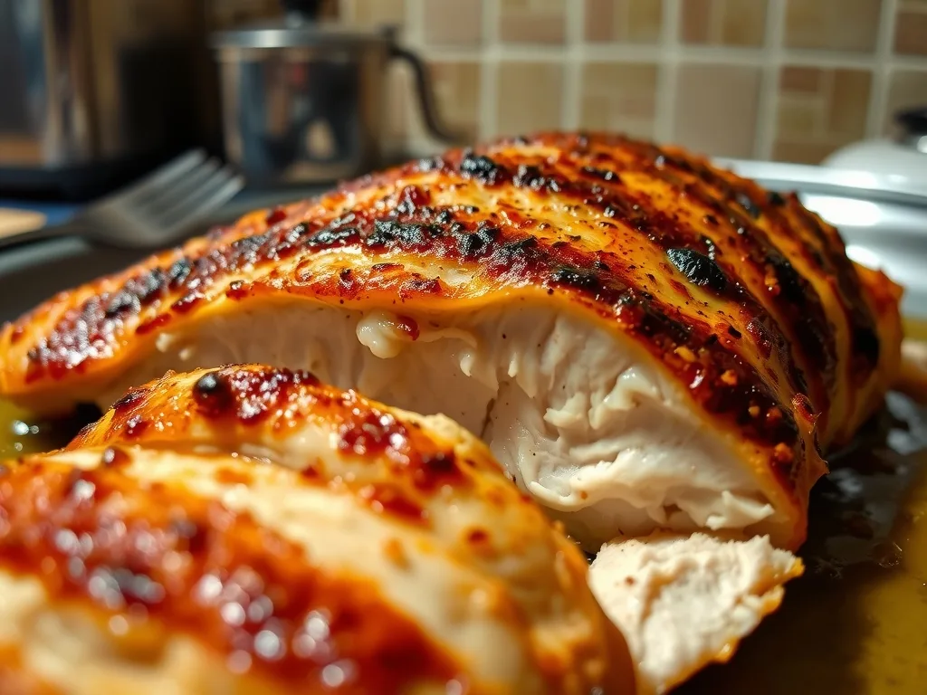 Cooked Thin Sliced Chicken Breast
