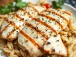 Greek Chicken and Orzo Pasta Salad