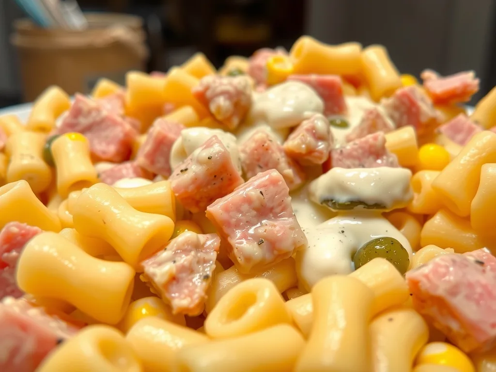 Ham and Corn Pasta Salad Recipe