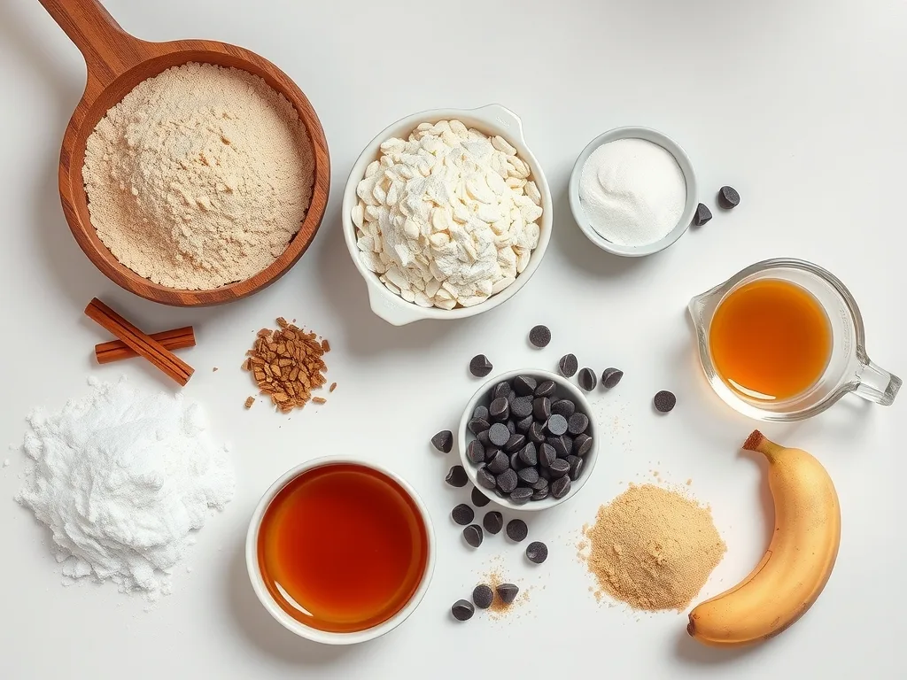 Ingredients - Almond Flour Chocolate Chip Banana Bread