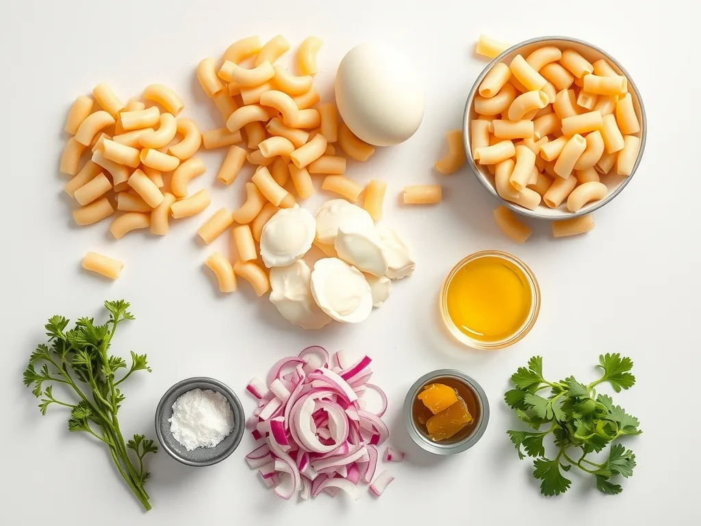 Ingredients - Best Deviled Egg Pasta Salad Recipe