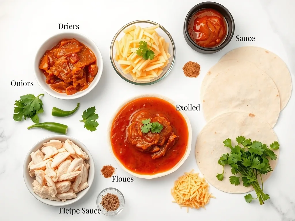 Ingredients - Best Easy Chicken Enchilada Recipe