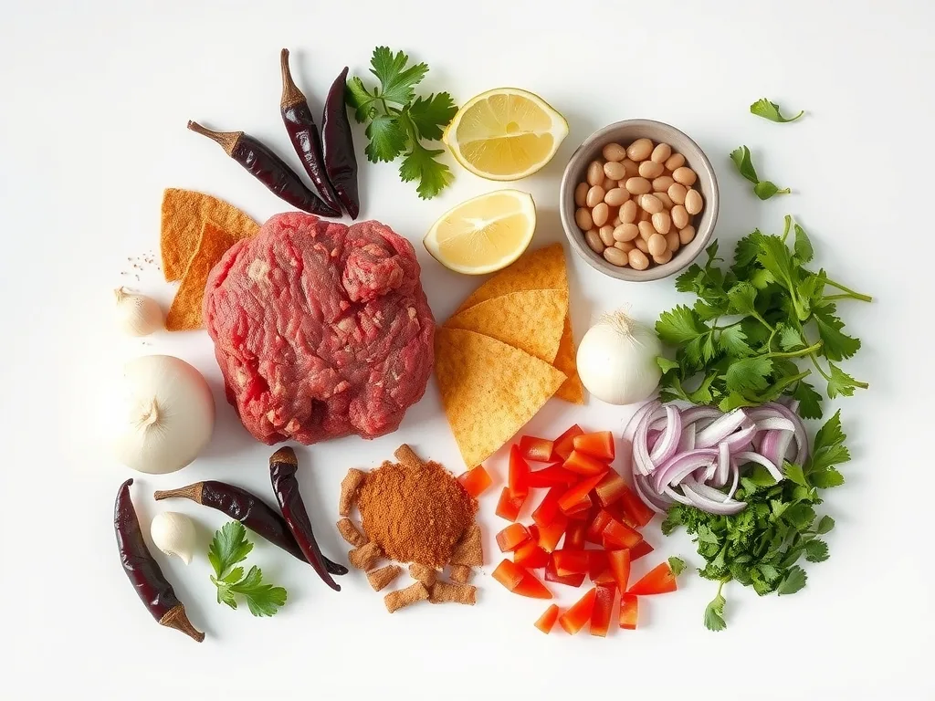 Ingredients - Best Ground Beef Chili