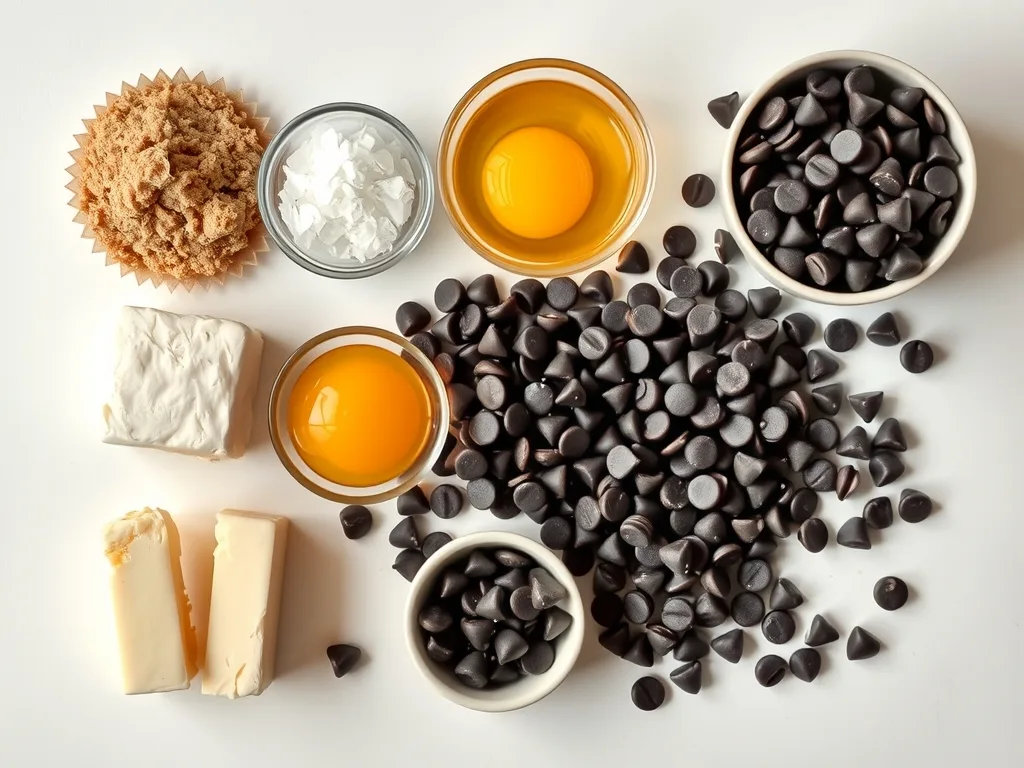 Ingredients - Brown Butter Banana Bread Chocolate Chip Cookies