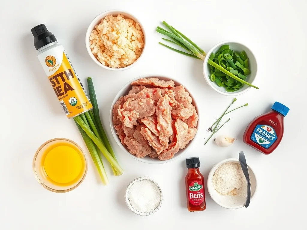 Ingredients - Buffalo Chicken Meatballs