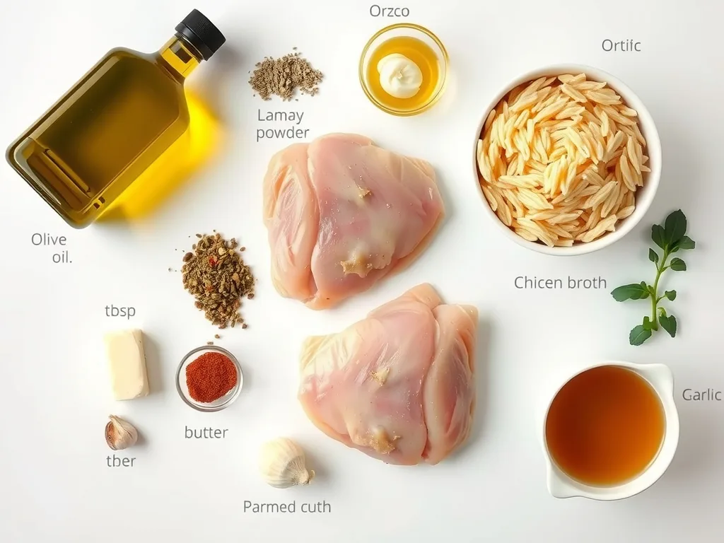 Ingredients - Cowboy Butter Chicken and Orzo Recipe