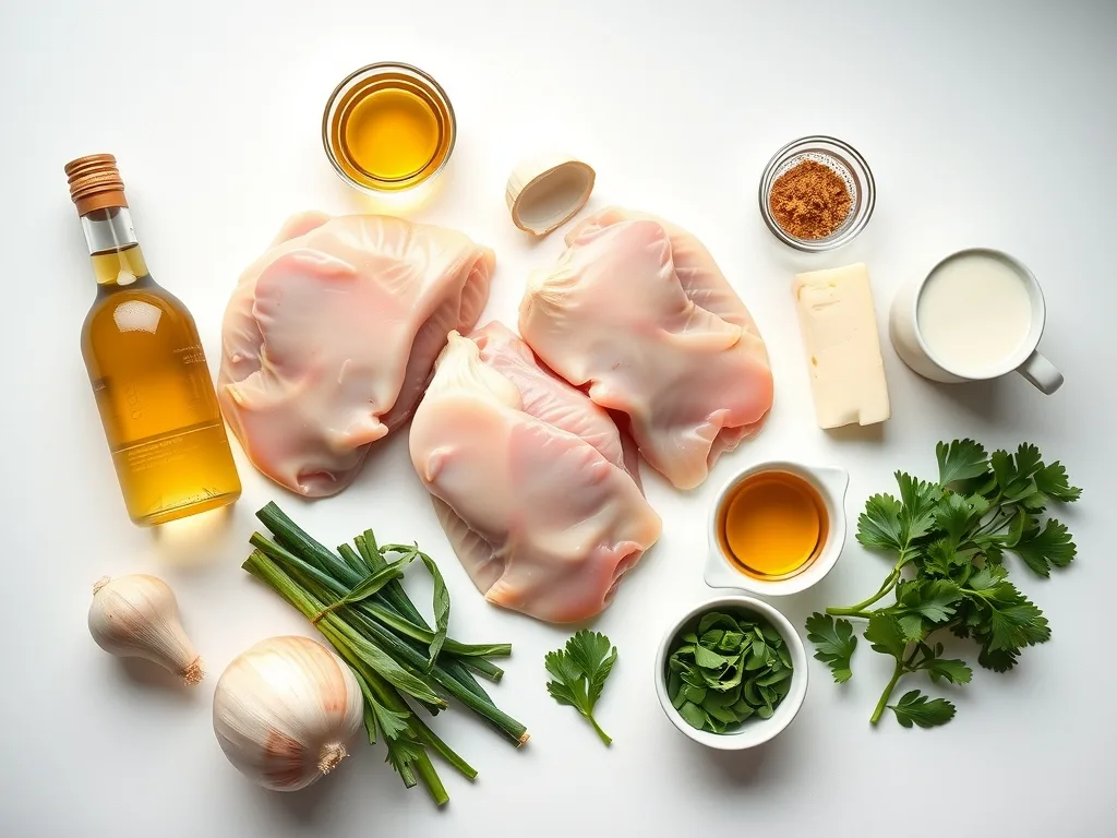 Ingredients - Creamy French Mustard Chicken Recipe