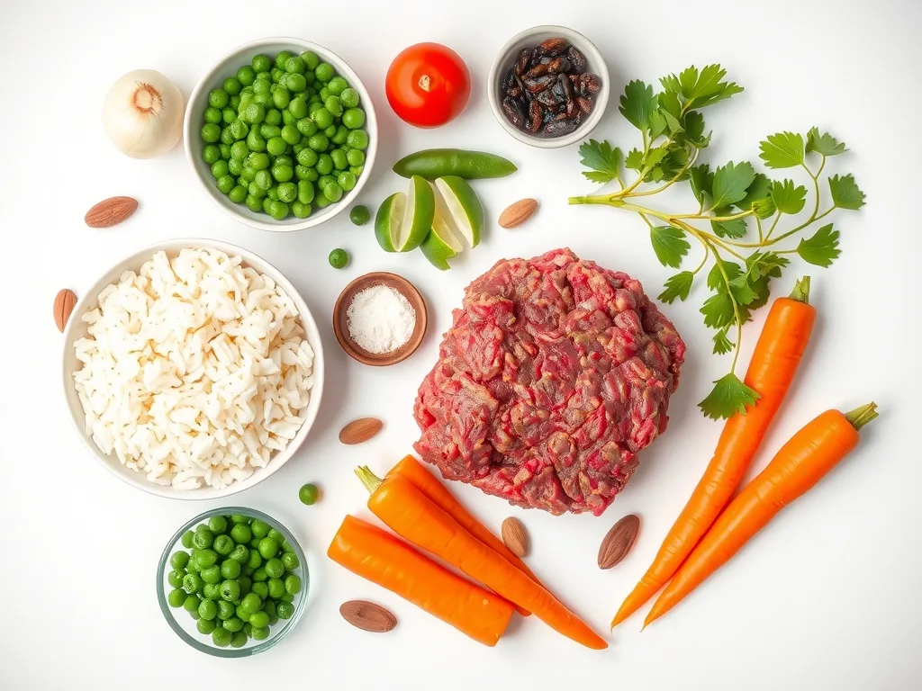 Ingredients - Hashweh Rice with Ground Beef