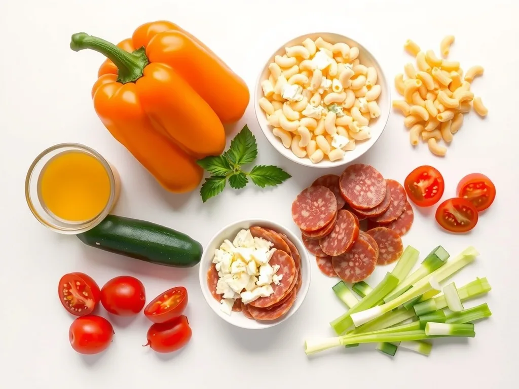 Ingredients - Instant Pot Pasta Salad Recipe
