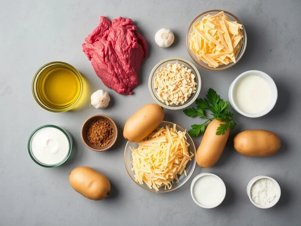 Ingredients - Irresistibly Easy Hobo Casserole Ground Beef Recipe