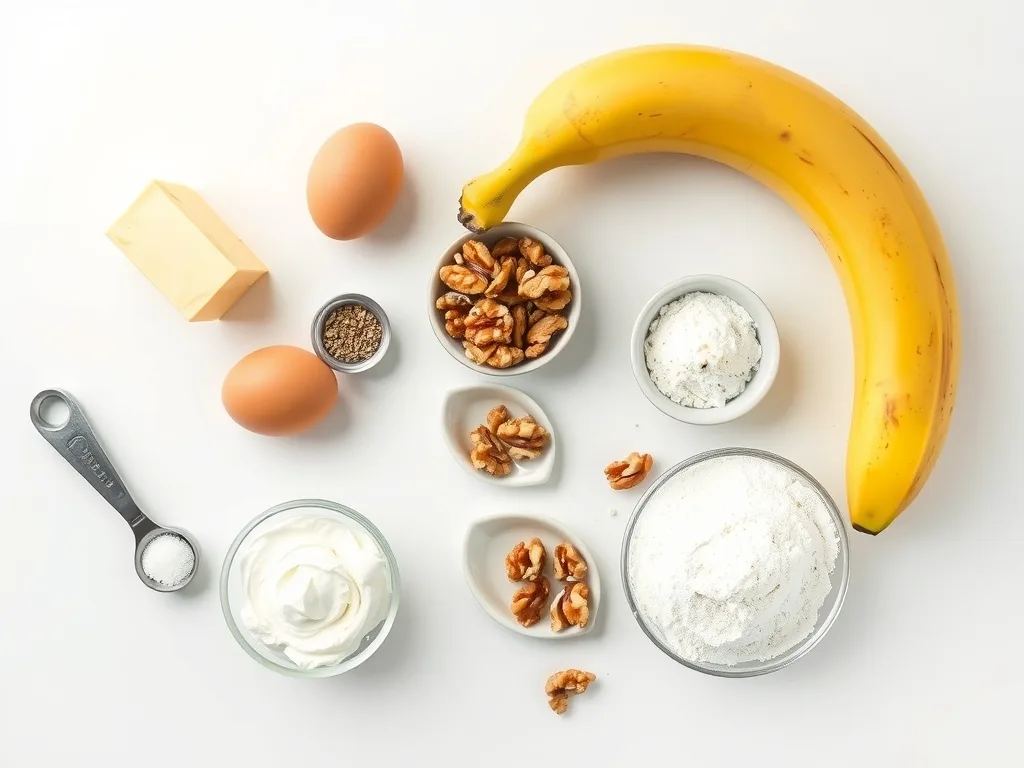 Ingredients - Moist Banana Nut Bread Recipe
