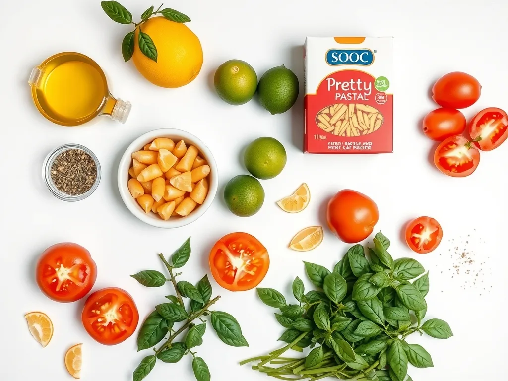 Ingredients - Summer Citrus Pasta Salad