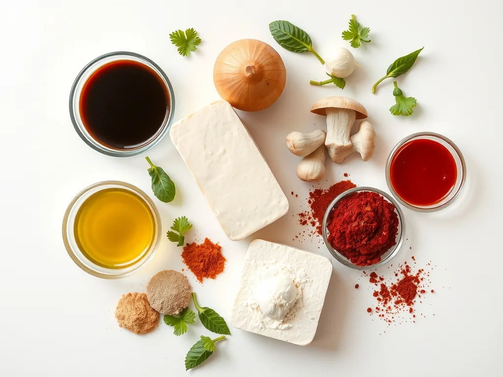 Ingredients - Tofu Ground Beef Recipe