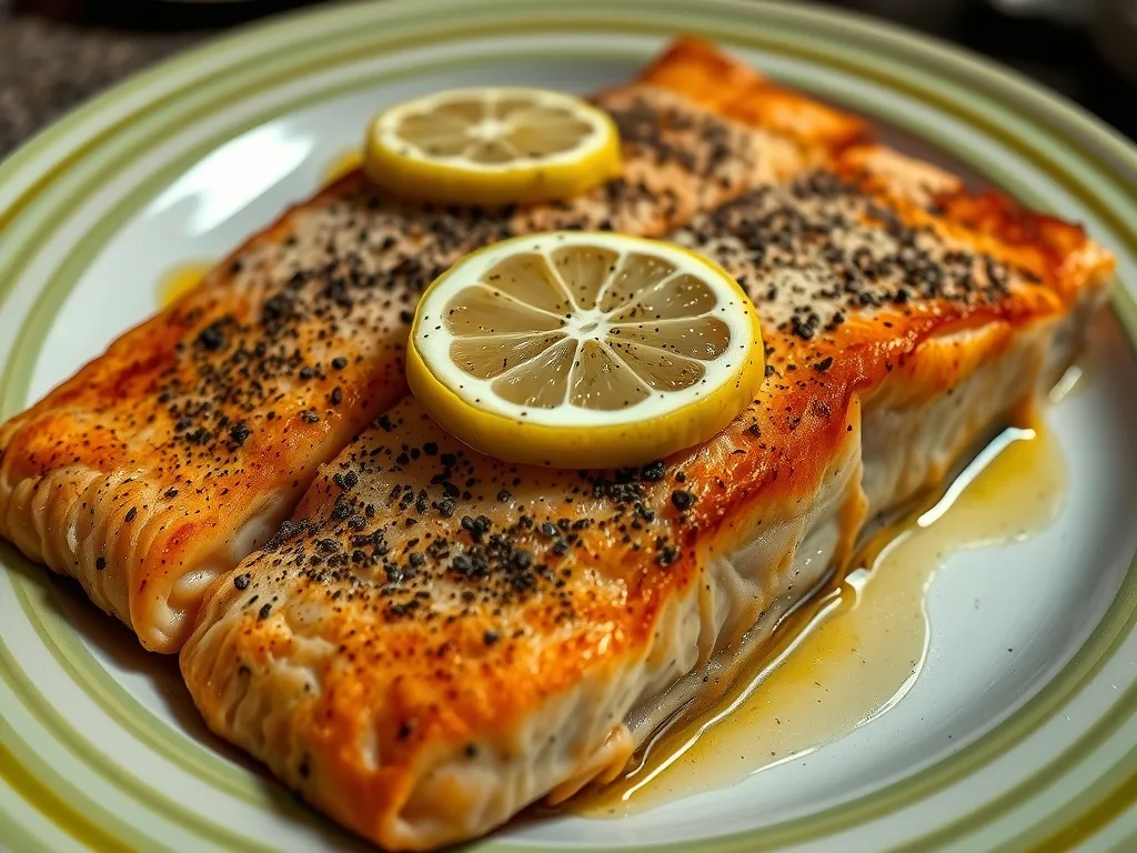 Baked Lemon Pepper Salmon