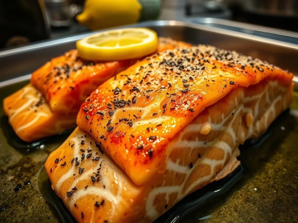 Baked Lemon Pepper Salmon