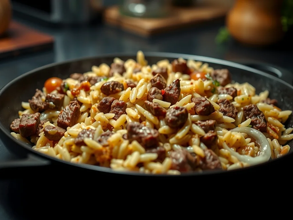 Beef and Rice Skillet