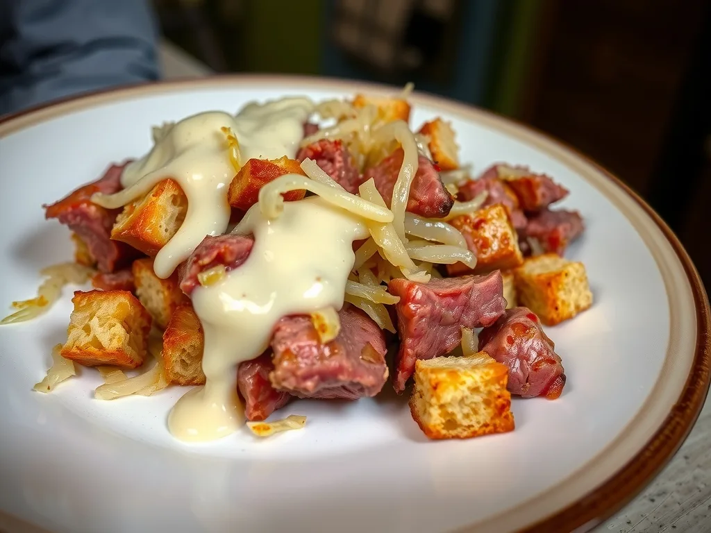Corned Beef Reuben Bake
