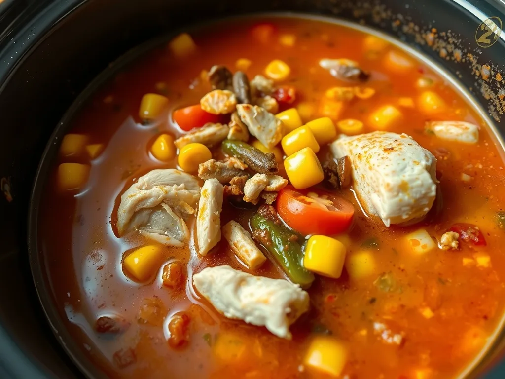 Crockpot Chicken Tortilla Soup