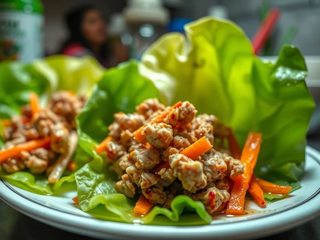 Ground Turkey Lettuce Wraps