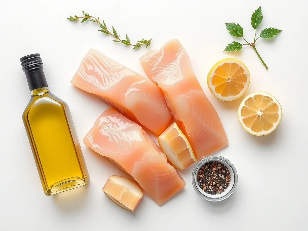 Ingredients - Baked Lemon Pepper Salmon