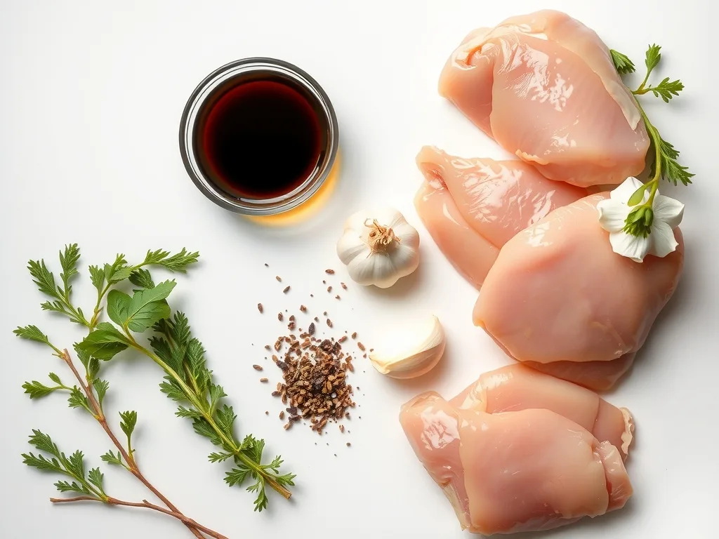 Ingredients - Balsamic Chicken Thighs